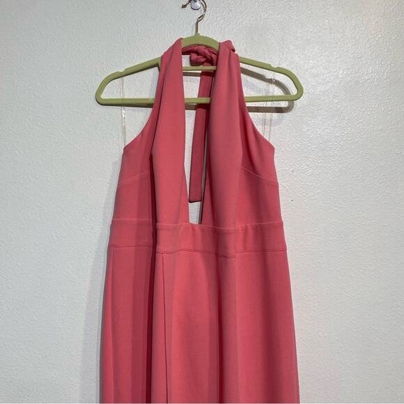 Clothing Obsessed Company Pink Curvy Fit Midi Halter Dress Sz 3XL NWT - Picture 2 of 10